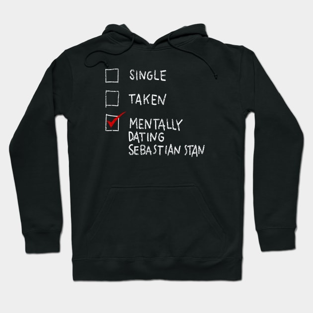 mentally dating sebastian stan Hoodie by guyfawkes.art